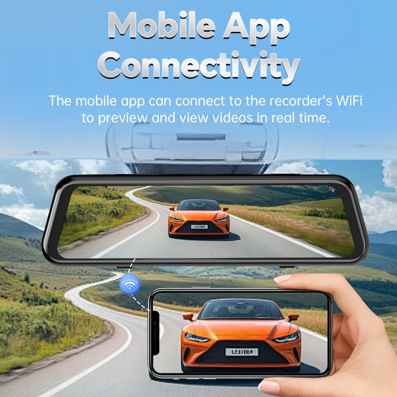 360° Panoramic 4-Lens Streaming Media Dash Cam